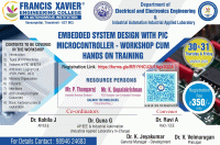 Workshop Cum HandsOnTraining on Embedded System Design 2023 Workshop Poster